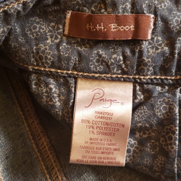 Paige H.H. Boot Jeans, Sz 27 - Picture 6 of 7